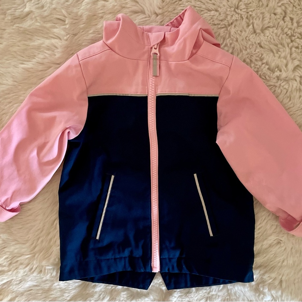 Swiss Tech Pink and Navy Kids Raincoat